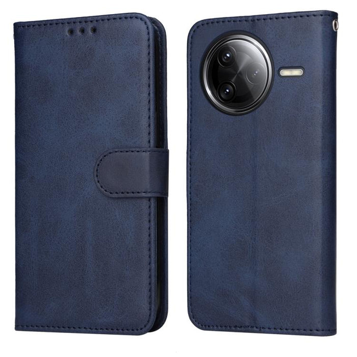 Funda para teléfono clásica de cuero con tapa y textura de becerro, For Redmi Note 14 4G 163.25mm Global, For Redmi Note 14 5G, For Redmi Note 14 Pro 5G / Note 14 Pro+ 5G, For Redmi 14C 4G, For Redmi K70 Ultra, For Redmi 13 4G / Note 13R