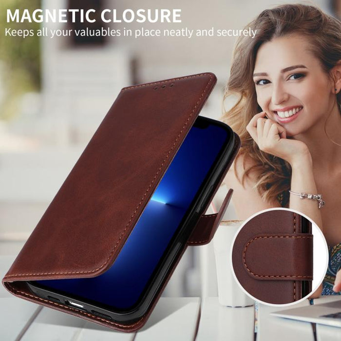 Funda para teléfono clásica de cuero con tapa y textura de becerro, For Redmi Note 14 4G 163.25mm Global, For Redmi Note 14 5G, For Redmi Note 14 Pro 5G / Note 14 Pro+ 5G, For Redmi 14C 4G, For Redmi K70 Ultra, For Redmi 13 4G / Note 13R