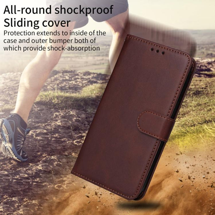 Funda para teléfono clásica de cuero con tapa y textura de becerro, For Redmi Note 14 4G 163.25mm Global, For Redmi Note 14 5G, For Redmi Note 14 Pro 5G / Note 14 Pro+ 5G, For Redmi 14C 4G, For Redmi K70 Ultra, For Redmi 13 4G / Note 13R