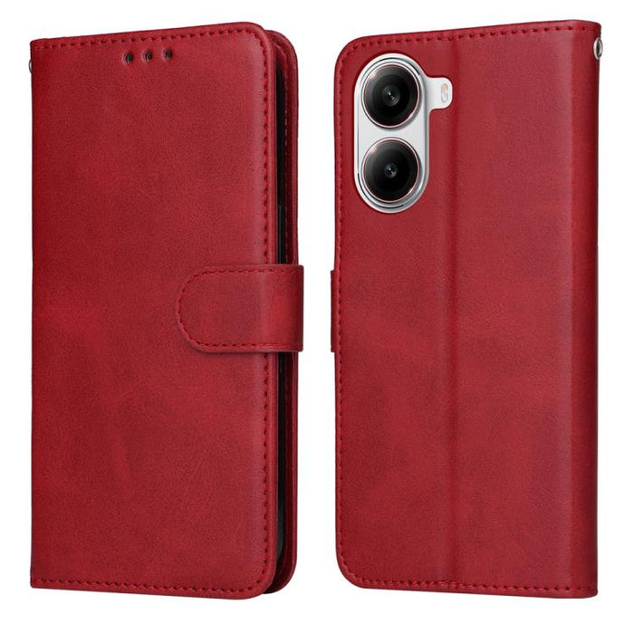 Funda para teléfono clásica de cuero con tapa y textura de becerro, For Redmi Note 14 4G 163.25mm Global, For Redmi Note 14 5G, For Redmi Note 14 Pro 5G / Note 14 Pro+ 5G, For Redmi 14C 4G, For Redmi K70 Ultra, For Redmi 13 4G / Note 13R