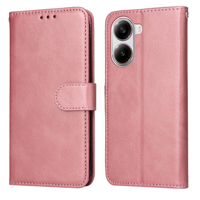 Funda para teléfono clásica de cuero con tapa y textura de becerro, For Redmi Note 14 4G 163.25mm Global, For Redmi Note 14 5G, For Redmi Note 14 Pro 5G / Note 14 Pro+ 5G, For Redmi 14C 4G, For Redmi K70 Ultra, For Redmi 13 4G / Note 13R