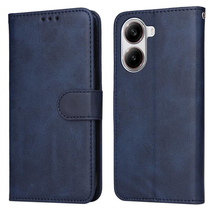 Funda para teléfono clásica de cuero con tapa y textura de becerro, For Redmi Note 14 4G 163.25mm Global, For Redmi Note 14 5G, For Redmi Note 14 Pro 5G / Note 14 Pro+ 5G, For Redmi 14C 4G, For Redmi K70 Ultra, For Redmi 13 4G / Note 13R