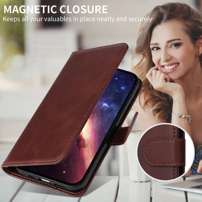 Funda para teléfono clásica de cuero con tapa y textura de becerro, For Redmi Note 14 4G 163.25mm Global, For Redmi Note 14 5G, For Redmi Note 14 Pro 5G / Note 14 Pro+ 5G, For Redmi 14C 4G, For Redmi K70 Ultra, For Redmi 13 4G / Note 13R
