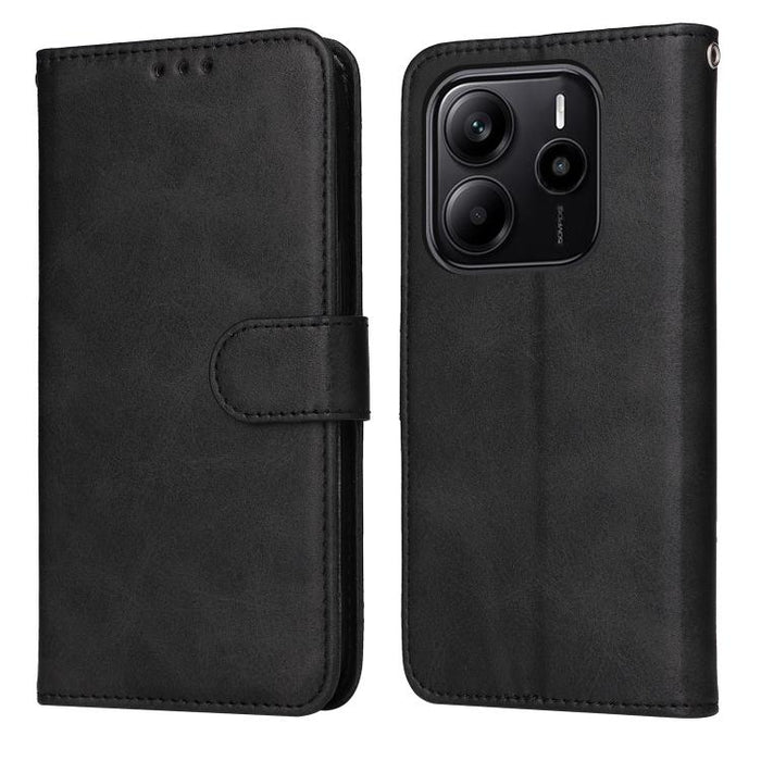 Funda para teléfono clásica de cuero con tapa y textura de becerro, For Redmi Note 14 4G 163.25mm Global, For Redmi Note 14 5G, For Redmi Note 14 Pro 5G / Note 14 Pro+ 5G, For Redmi 14C 4G, For Redmi K70 Ultra, For Redmi 13 4G / Note 13R