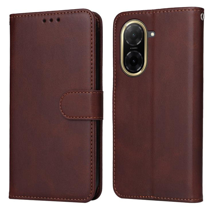 Funda para teléfono clásica de cuero con tapa y textura de becerro, For Redmi Note 14 4G 163.25mm Global, For Redmi Note 14 5G, For Redmi Note 14 Pro 5G / Note 14 Pro+ 5G, For Redmi 14C 4G, For Redmi K70 Ultra, For Redmi 13 4G / Note 13R