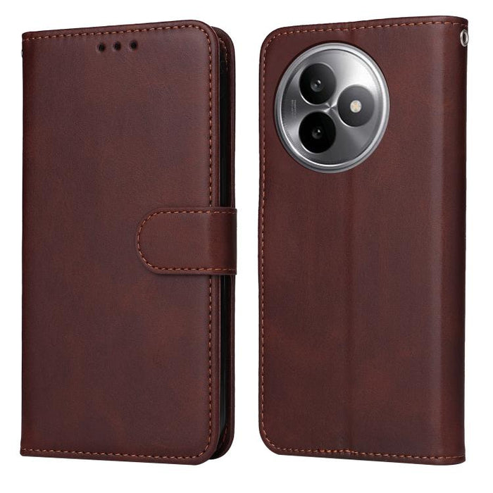 Funda para teléfono clásica de cuero con tapa y textura de becerro, For Redmi 15a 5G, For Redmi Turbo 5 Max 5G / Poco X8 Pro Max 5G, For Redmi Turbo 5 5G / Poco X8 Pro 5G, For Redmi Note 15 Pro+ 5G 163.3mm / Poco M8 Pro 5G                              ...