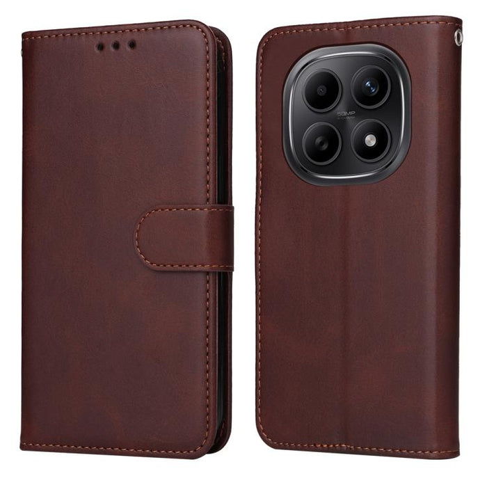 Funda para teléfono clásica de cuero con tapa y textura de becerro, For Redmi 15a 5G, For Redmi Turbo 5 Max 5G / Poco X8 Pro Max 5G, For Redmi Turbo 5 5G / Poco X8 Pro 5G, For Redmi Note 15 Pro+ 5G 163.3mm / Poco M8 Pro 5G                              ...