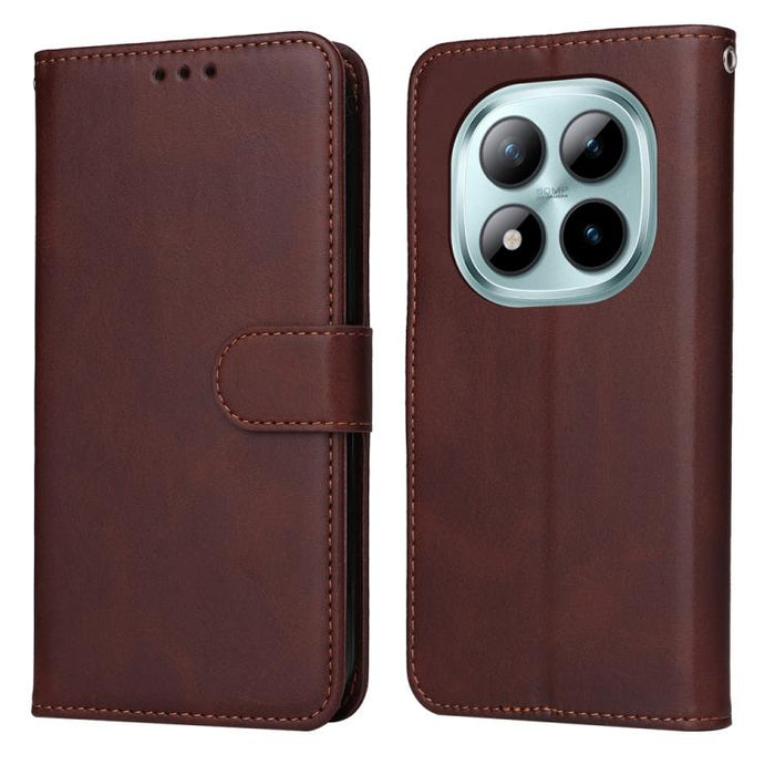 Funda para teléfono clásica de cuero con tapa y textura de becerro, For Redmi 15a 5G, For Redmi Turbo 5 Max 5G / Poco X8 Pro Max 5G, For Redmi Turbo 5 5G / Poco X8 Pro 5G, For Redmi Note 15 Pro+ 5G 163.3mm / Poco M8 Pro 5G                              ...