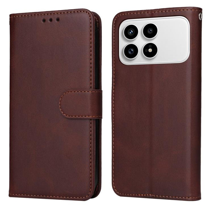 Funda para teléfono clásica de cuero con tapa y textura de becerro, For Redmi 15a 5G, For Redmi Turbo 5 Max 5G / Poco X8 Pro Max 5G, For Redmi Turbo 5 5G / Poco X8 Pro 5G, For Redmi Note 15 Pro+ 5G 163.3mm / Poco M8 Pro 5G                              ...