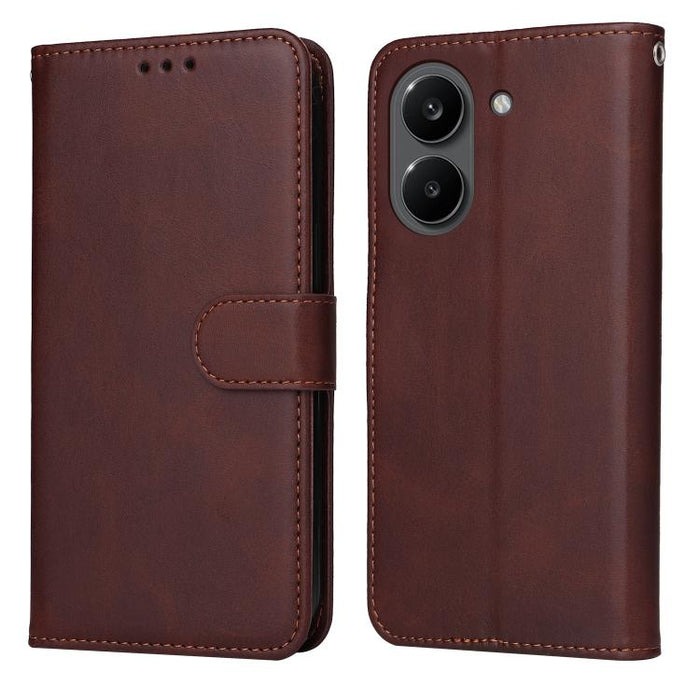Funda para teléfono clásica de cuero con tapa y textura de becerro, For Redmi 15a 5G, For Redmi Turbo 5 Max 5G / Poco X8 Pro Max 5G, For Redmi Turbo 5 5G / Poco X8 Pro 5G, For Redmi Note 15 Pro+ 5G 163.3mm / Poco M8 Pro 5G                              ...
