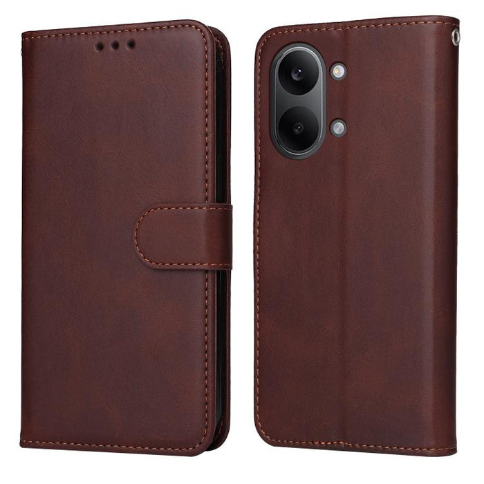 Funda para teléfono clásica de cuero con tapa y textura de becerro, For Redmi 15a 5G, For Redmi Turbo 5 Max 5G / Poco X8 Pro Max 5G, For Redmi Turbo 5 5G / Poco X8 Pro 5G, For Redmi Note 15 Pro+ 5G 163.3mm / Poco M8 Pro 5G                              ...