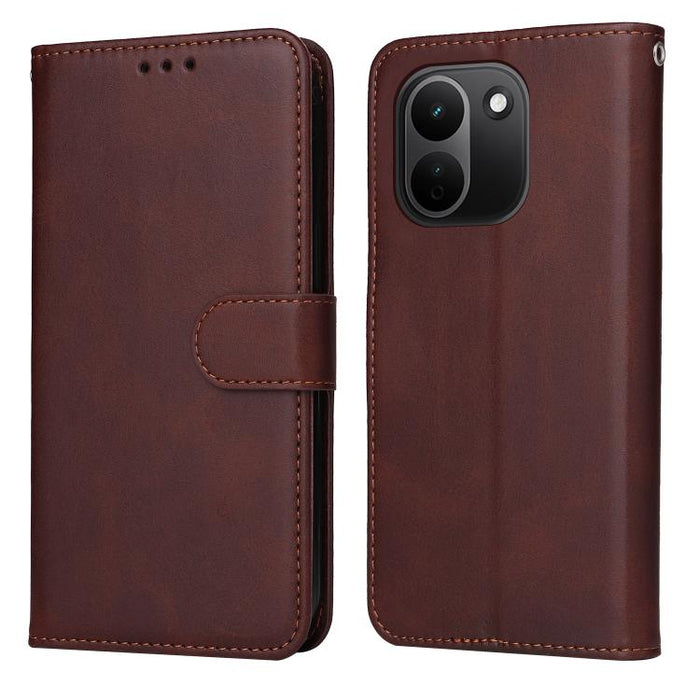 Funda para teléfono clásica de cuero con tapa y textura de becerro, For Redmi 15a 5G, For Redmi Turbo 5 Max 5G / Poco X8 Pro Max 5G, For Redmi Turbo 5 5G / Poco X8 Pro 5G, For Redmi Note 15 Pro+ 5G 163.3mm / Poco M8 Pro 5G                              ...