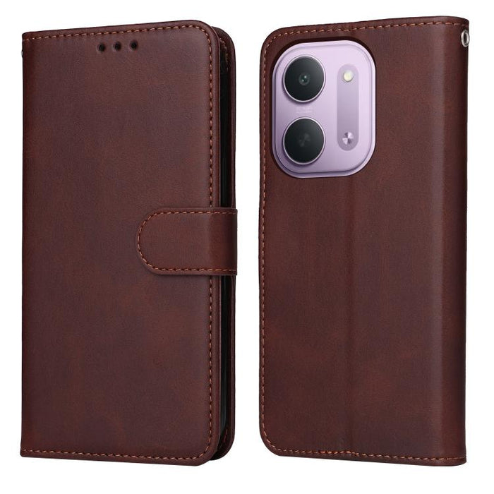 Funda para teléfono clásica de cuero con tapa y textura de becerro, For Redmi 15a 5G, For Redmi Turbo 5 Max 5G / Poco X8 Pro Max 5G, For Redmi Turbo 5 5G / Poco X8 Pro 5G, For Redmi Note 15 Pro+ 5G 163.3mm / Poco M8 Pro 5G                              ...