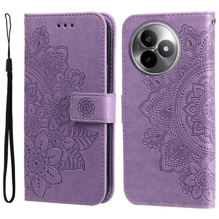 Funda para teléfono de cuero con estampado de flores de siete pétalos, For Redmi 15a 5G, For Redmi Turbo 5 Max 5G / Poco X8 Pro Max 5G, For Redmi Turbo 5 5G / Poco X8 Pro 5G, For Redmi Note 15 Pro+ 5G 163.3mm / Poco M8 Pro 5G                           ...