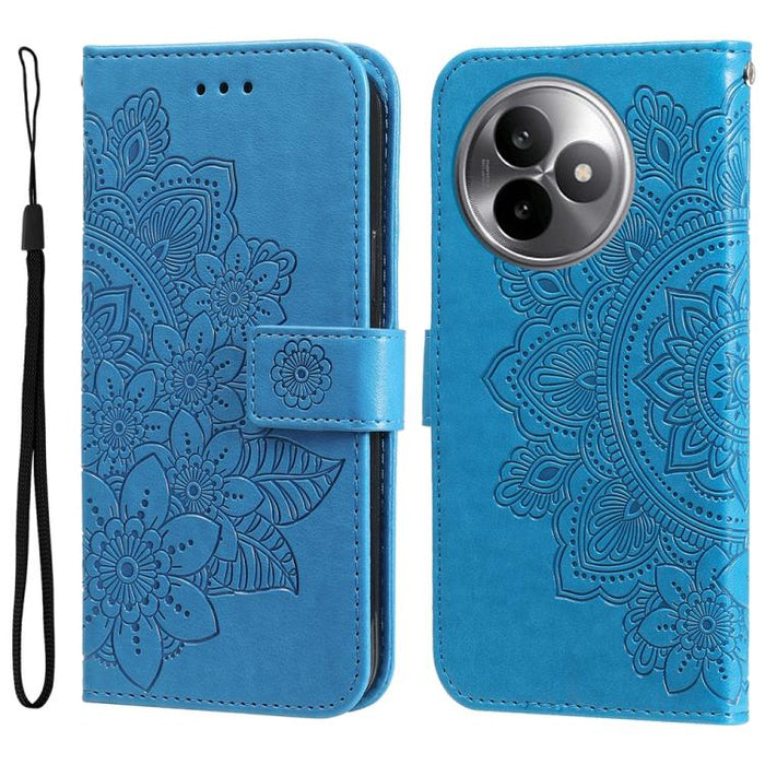 Funda para teléfono de cuero con estampado de flores de siete pétalos, For Redmi 15a 5G, For Redmi Turbo 5 Max 5G / Poco X8 Pro Max 5G, For Redmi Turbo 5 5G / Poco X8 Pro 5G, For Redmi Note 15 Pro+ 5G 163.3mm / Poco M8 Pro 5G                           ...