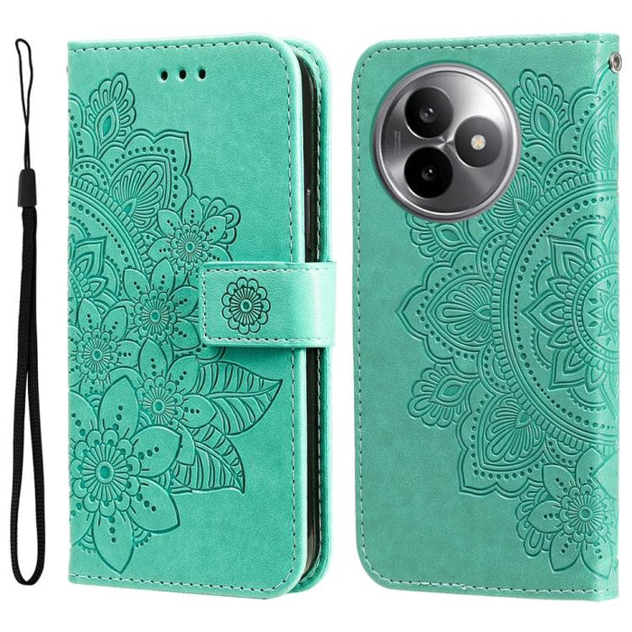 Funda para teléfono de cuero con estampado de flores de siete pétalos, For Redmi 15a 5G, For Redmi Turbo 5 Max 5G / Poco X8 Pro Max 5G, For Redmi Turbo 5 5G / Poco X8 Pro 5G, For Redmi Note 15 Pro+ 5G 163.3mm / Poco M8 Pro 5G                           ...