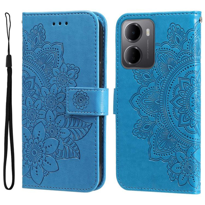 Funda para teléfono de cuero con estampado de flores de siete pétalos, For Redmi 15a 5G, For Redmi Turbo 5 Max 5G / Poco X8 Pro Max 5G, For Redmi Turbo 5 5G / Poco X8 Pro 5G, For Redmi Note 15 Pro+ 5G 163.3mm / Poco M8 Pro 5G                           ...