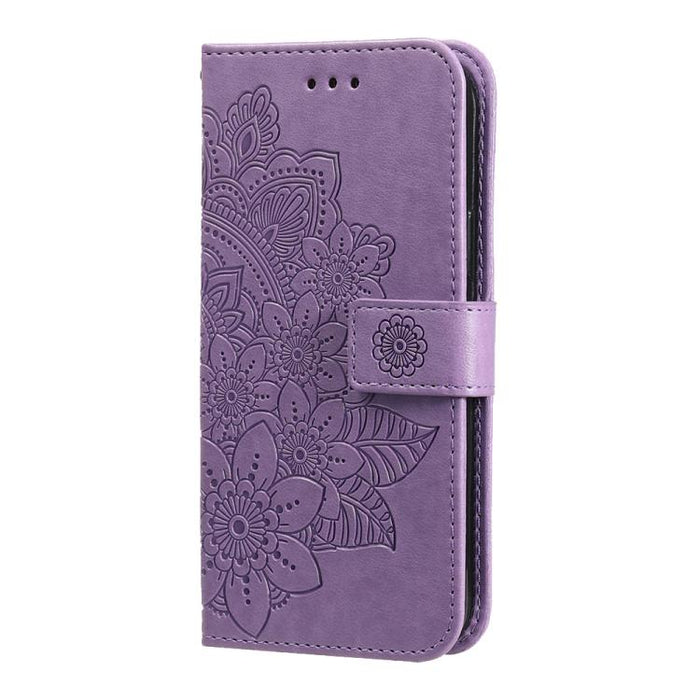 Funda para teléfono de cuero con estampado de flores de siete pétalos, For Redmi 15a 5G, For Redmi Turbo 5 Max 5G / Poco X8 Pro Max 5G, For Redmi Turbo 5 5G / Poco X8 Pro 5G, For Redmi Note 15 Pro+ 5G 163.3mm / Poco M8 Pro 5G                           ...