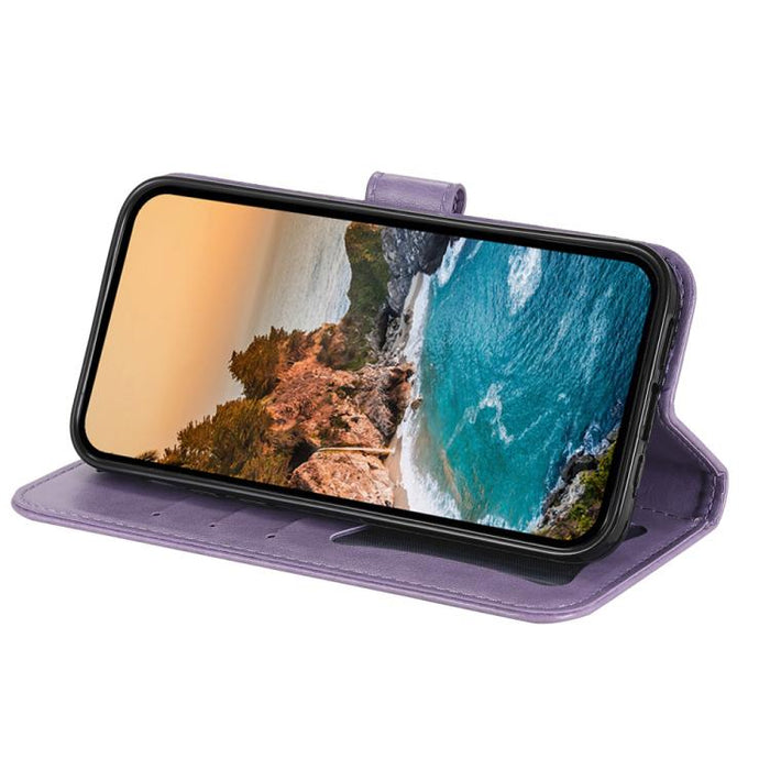 Funda para teléfono de cuero con estampado de flores de siete pétalos, For Redmi 15a 5G, For Redmi Turbo 5 Max 5G / Poco X8 Pro Max 5G, For Redmi Turbo 5 5G / Poco X8 Pro 5G, For Redmi Note 15 Pro+ 5G 163.3mm / Poco M8 Pro 5G                           ...