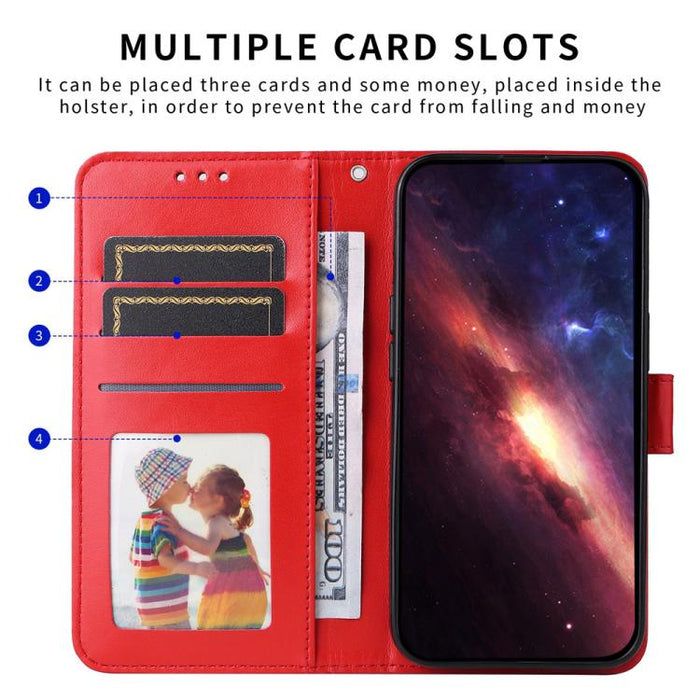Funda para teléfono de piel con girasoles en relieve, For Redmi Note 14 4G 163.25mm Global, For Redmi Note 14 5G, For Redmi Note 14 Pro 5G / Note 14 Pro+ 5G, For Redmi 14C 4G, For Redmi K70 Ultra, For Redmi 13 4G / Redmi Note 13R