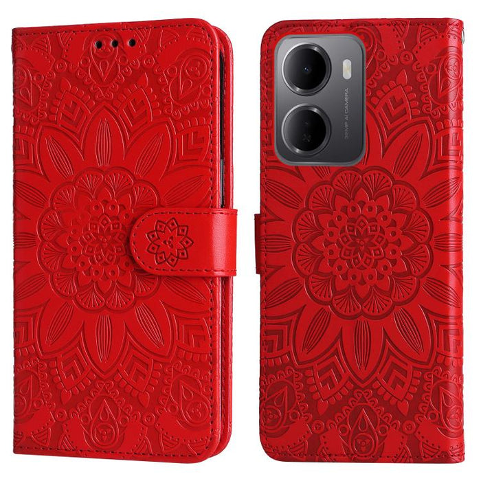 Funda para teléfono de piel con girasoles en relieve, For Redmi 15a 5G, For Redmi Turbo 5 Max 5G / Poco X8 Pro Max 5G, For Redmi Turbo 5 5G / Poco X8 Pro 5G, For Redmi Note 15 Pro+ 5G 163.3mm / Poco M8 Pro 5G                                            ...