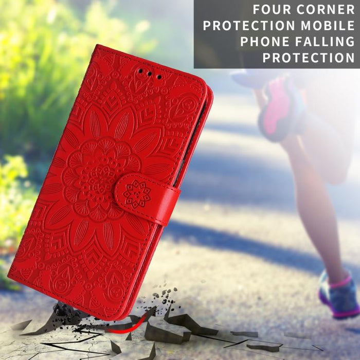 Funda para teléfono de piel con girasoles en relieve, For Redmi 15a 5G, For Redmi Turbo 5 Max 5G / Poco X8 Pro Max 5G, For Redmi Turbo 5 5G / Poco X8 Pro 5G, For Redmi Note 15 Pro+ 5G 163.3mm / Poco M8 Pro 5G                                            ...
