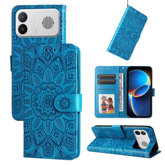 Funda para teléfono de piel con girasoles en relieve, For Redmi 15a 5G, For Redmi Turbo 5 Max 5G / Poco X8 Pro Max 5G, For Redmi Turbo 5 5G / Poco X8 Pro 5G, For Redmi Note 15 Pro+ 5G 163.3mm / Poco M8 Pro 5G                                            ...