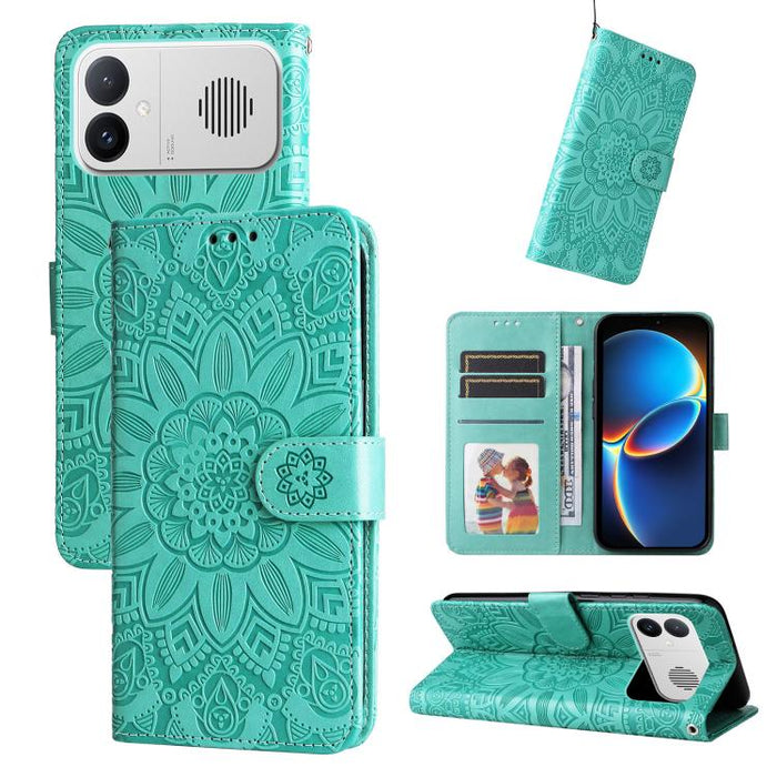 Funda para teléfono de piel con girasoles en relieve, For Redmi 15a 5G, For Redmi Turbo 5 Max 5G / Poco X8 Pro Max 5G, For Redmi Turbo 5 5G / Poco X8 Pro 5G, For Redmi Note 15 Pro+ 5G 163.3mm / Poco M8 Pro 5G                                            ...