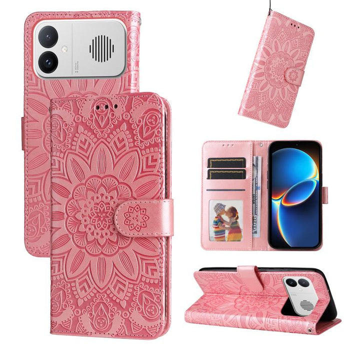 Funda para teléfono de piel con girasoles en relieve, For Redmi 15a 5G, For Redmi Turbo 5 Max 5G / Poco X8 Pro Max 5G, For Redmi Turbo 5 5G / Poco X8 Pro 5G, For Redmi Note 15 Pro+ 5G 163.3mm / Poco M8 Pro 5G                                            ...