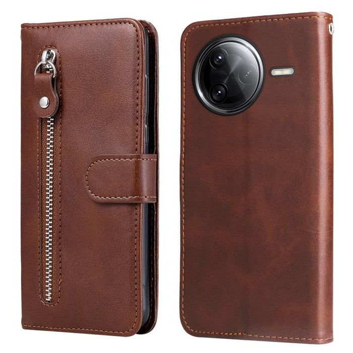 Funda para teléfono de cuero con cremallera y textura de becerro a la moda, For Redmi Note 14 4G 163.25mm Global, For Redmi Note 14 5G, For Redmi Note 14 Pro 5G / Note 14 Pro+ 5G, For Redmi 14C 4G, For Redmi K70 Ultra, For Redmi 13 4G / Redmi Note 13R
