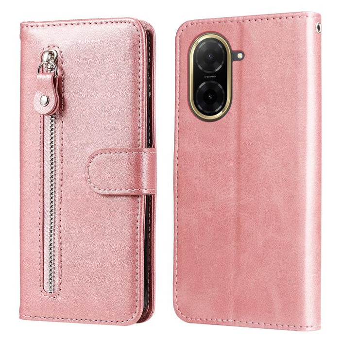 Funda para teléfono de cuero con cremallera y textura de becerro a la moda, For Redmi Note 14 4G 163.25mm Global, For Redmi Note 14 5G, For Redmi Note 14 Pro 5G / Note 14 Pro+ 5G, For Redmi 14C 4G, For Redmi K70 Ultra, For Redmi 13 4G / Redmi Note 13R