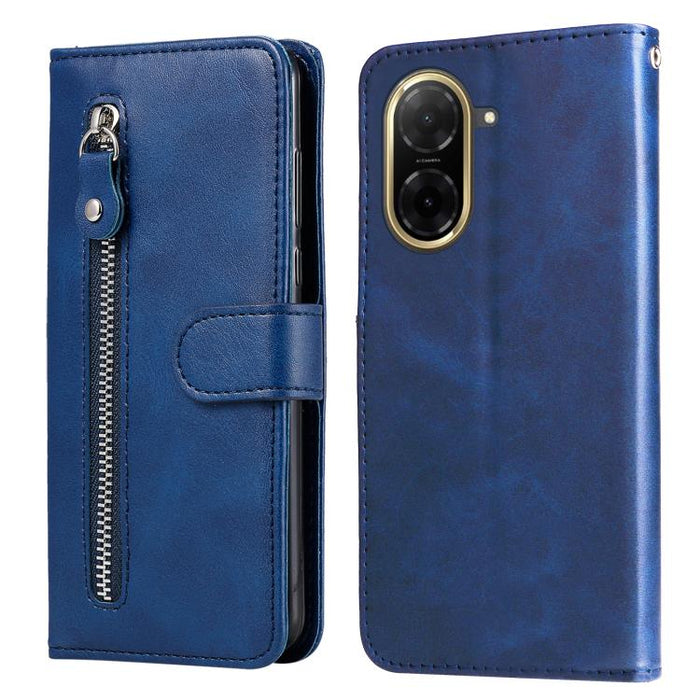 Funda para teléfono de cuero con cremallera y textura de becerro a la moda, For Redmi Note 14 4G 163.25mm Global, For Redmi Note 14 5G, For Redmi Note 14 Pro 5G / Note 14 Pro+ 5G, For Redmi 14C 4G, For Redmi K70 Ultra, For Redmi 13 4G / Redmi Note 13R