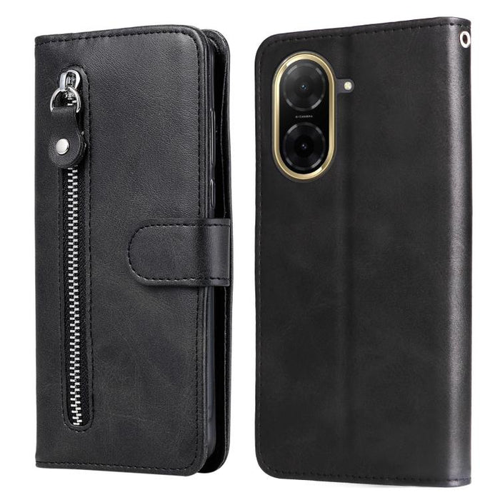 Funda para teléfono de cuero con cremallera y textura de becerro a la moda, For Redmi Note 14 4G 163.25mm Global, For Redmi Note 14 5G, For Redmi Note 14 Pro 5G / Note 14 Pro+ 5G, For Redmi 14C 4G, For Redmi K70 Ultra, For Redmi 13 4G / Redmi Note 13R