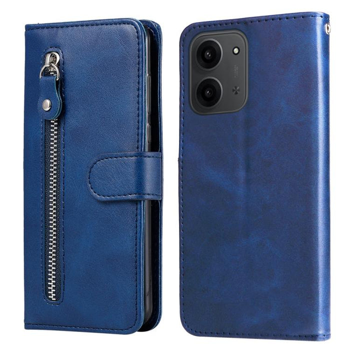 Funda para teléfono de cuero con cremallera y textura de becerro a la moda, For Redmi 15a 5G, For Redmi Turbo 5 Max 5G / Poco X8 Pro Max 5G, For Redmi Turbo 5 5G / Poco X8 Pro 5G, For Redmi Note 15 Pro+ 5G 163.3mm / Poco M8 Pro 5G                      ...