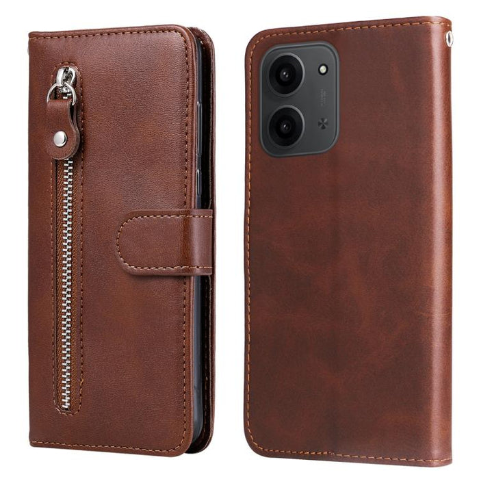 Funda para teléfono de cuero con cremallera y textura de becerro a la moda, For Redmi 15a 5G, For Redmi Turbo 5 Max 5G / Poco X8 Pro Max 5G, For Redmi Turbo 5 5G / Poco X8 Pro 5G, For Redmi Note 15 Pro+ 5G 163.3mm / Poco M8 Pro 5G                      ...