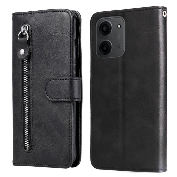 Funda para teléfono de cuero con cremallera y textura de becerro a la moda, For Redmi 15a 5G, For Redmi Turbo 5 Max 5G / Poco X8 Pro Max 5G, For Redmi Turbo 5 5G / Poco X8 Pro 5G, For Redmi Note 15 Pro+ 5G 163.3mm / Poco M8 Pro 5G                      ...