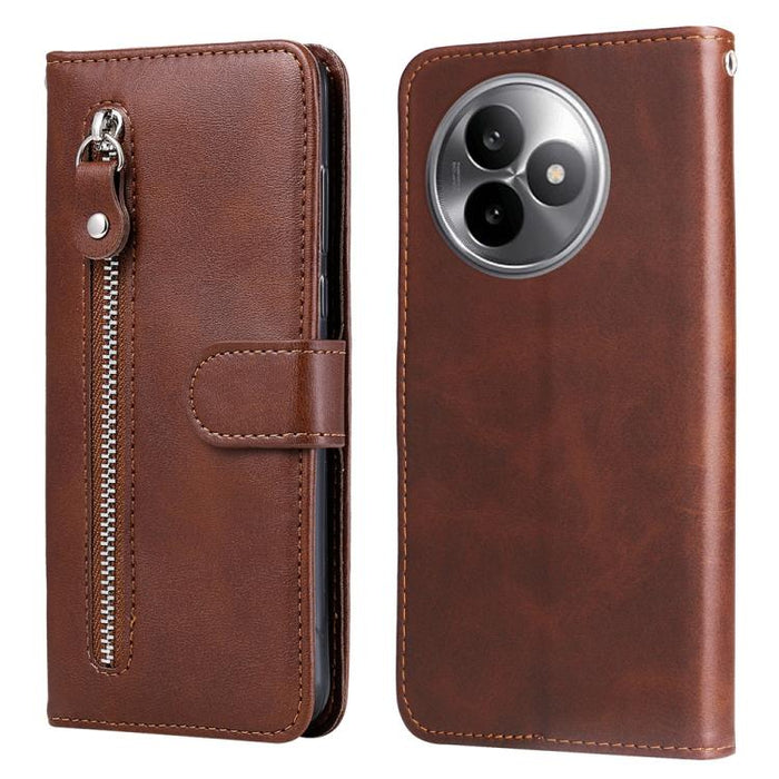 Funda para teléfono de cuero con cremallera y textura de becerro a la moda, For Redmi 15a 5G, For Redmi Turbo 5 Max 5G / Poco X8 Pro Max 5G, For Redmi Turbo 5 5G / Poco X8 Pro 5G, For Redmi Note 15 Pro+ 5G 163.3mm / Poco M8 Pro 5G                      ...