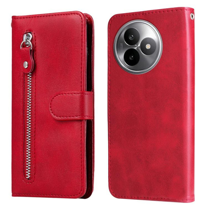 Funda para teléfono de cuero con cremallera y textura de becerro a la moda, For Redmi 15a 5G, For Redmi Turbo 5 Max 5G / Poco X8 Pro Max 5G, For Redmi Turbo 5 5G / Poco X8 Pro 5G, For Redmi Note 15 Pro+ 5G 163.3mm / Poco M8 Pro 5G                      ...