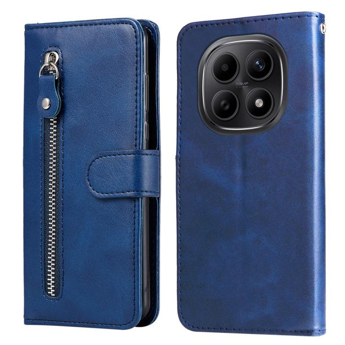 Funda para teléfono de cuero con cremallera y textura de becerro a la moda, For Redmi 15a 5G, For Redmi Turbo 5 Max 5G / Poco X8 Pro Max 5G, For Redmi Turbo 5 5G / Poco X8 Pro 5G, For Redmi Note 15 Pro+ 5G 163.3mm / Poco M8 Pro 5G                      ...
