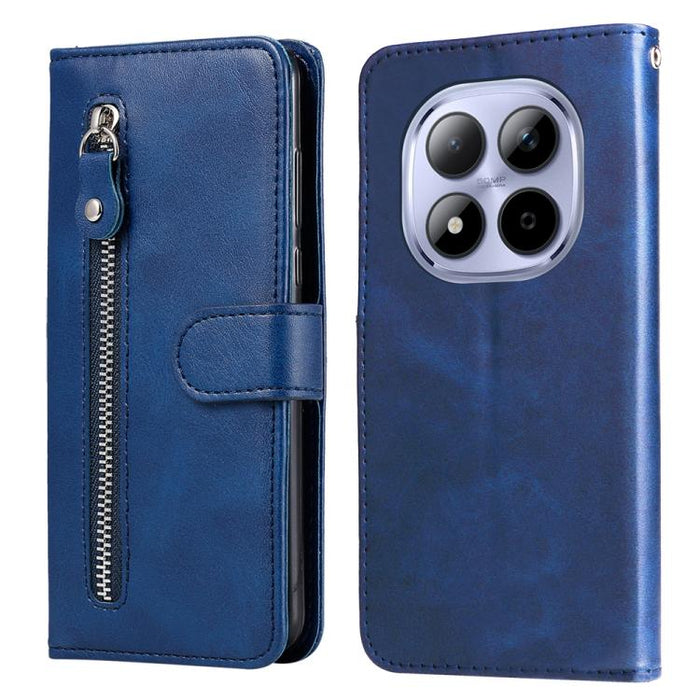 Funda para teléfono de cuero con cremallera y textura de becerro a la moda, For Redmi 15a 5G, For Redmi Turbo 5 Max 5G / Poco X8 Pro Max 5G, For Redmi Turbo 5 5G / Poco X8 Pro 5G, For Redmi Note 15 Pro+ 5G 163.3mm / Poco M8 Pro 5G                      ...