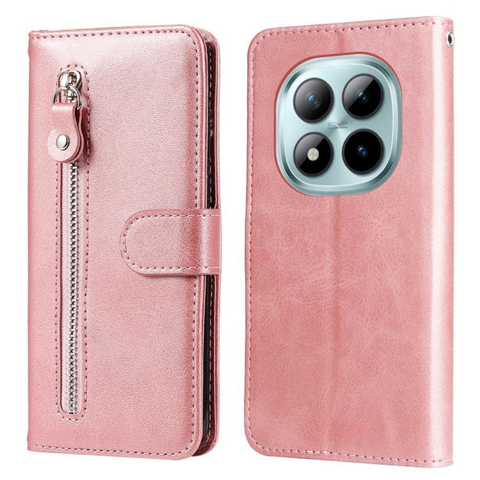 Funda para teléfono de cuero con cremallera y textura de becerro a la moda, For Redmi 15a 5G, For Redmi Turbo 5 Max 5G / Poco X8 Pro Max 5G, For Redmi Turbo 5 5G / Poco X8 Pro 5G, For Redmi Note 15 Pro+ 5G 163.3mm / Poco M8 Pro 5G                      ...