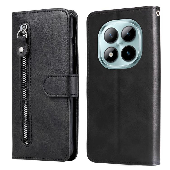 Funda para teléfono de cuero con cremallera y textura de becerro a la moda, For Redmi 15a 5G, For Redmi Turbo 5 Max 5G / Poco X8 Pro Max 5G, For Redmi Turbo 5 5G / Poco X8 Pro 5G, For Redmi Note 15 Pro+ 5G 163.3mm / Poco M8 Pro 5G                      ...