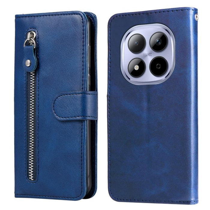 Funda para teléfono de cuero con cremallera y textura de becerro a la moda, For Redmi 15a 5G, For Redmi Turbo 5 Max 5G / Poco X8 Pro Max 5G, For Redmi Turbo 5 5G / Poco X8 Pro 5G, For Redmi Note 15 Pro+ 5G 163.3mm / Poco M8 Pro 5G                      ...
