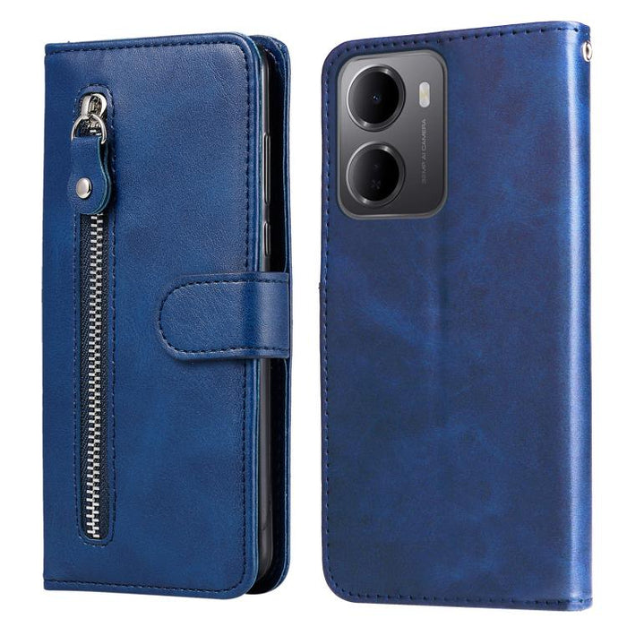 Funda para teléfono de cuero con cremallera y textura de becerro a la moda, For Redmi 15a 5G, For Redmi Turbo 5 Max 5G / Poco X8 Pro Max 5G, For Redmi Turbo 5 5G / Poco X8 Pro 5G, For Redmi Note 15 Pro+ 5G 163.3mm / Poco M8 Pro 5G                      ...