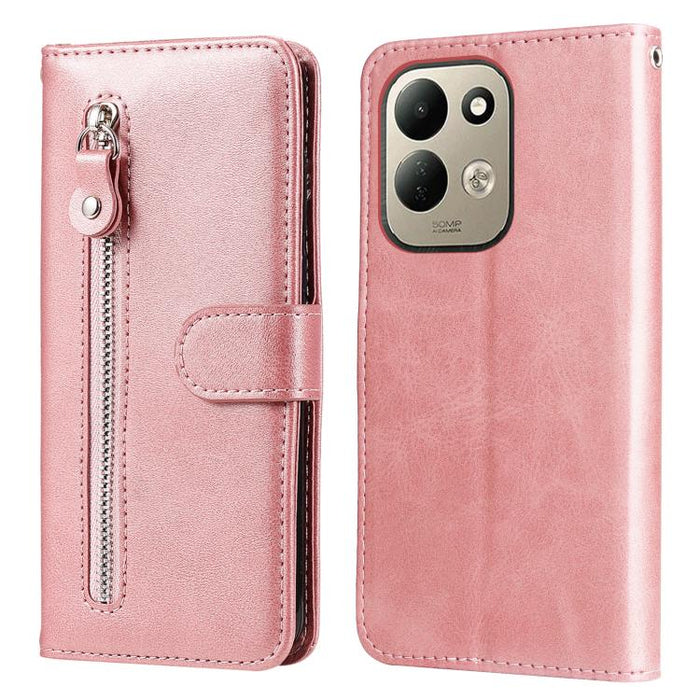 Funda para teléfono de cuero con cremallera y textura de becerro a la moda, For Redmi 15a 5G, For Redmi Turbo 5 Max 5G / Poco X8 Pro Max 5G, For Redmi Turbo 5 5G / Poco X8 Pro 5G, For Redmi Note 15 Pro+ 5G 163.3mm / Poco M8 Pro 5G                      ...