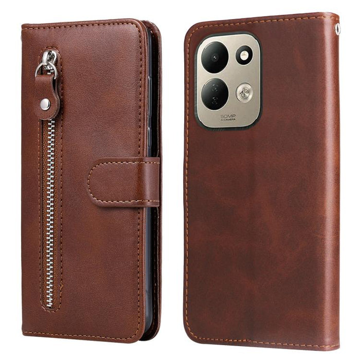 Funda para teléfono de cuero con cremallera y textura de becerro a la moda, For Redmi 15a 5G, For Redmi Turbo 5 Max 5G / Poco X8 Pro Max 5G, For Redmi Turbo 5 5G / Poco X8 Pro 5G, For Redmi Note 15 Pro+ 5G 163.3mm / Poco M8 Pro 5G                      ...