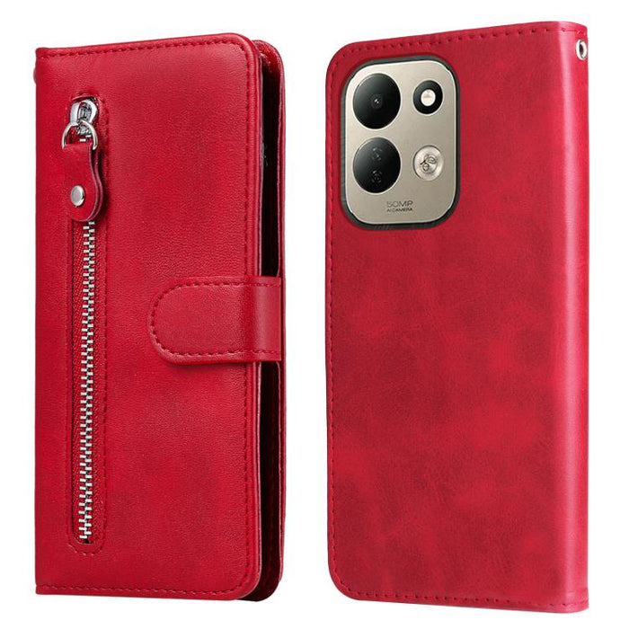 Funda para teléfono de cuero con cremallera y textura de becerro a la moda, For Redmi 15a 5G, For Redmi Turbo 5 Max 5G / Poco X8 Pro Max 5G, For Redmi Turbo 5 5G / Poco X8 Pro 5G, For Redmi Note 15 Pro+ 5G 163.3mm / Poco M8 Pro 5G                      ...