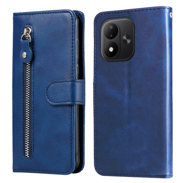 Funda para teléfono de cuero con cremallera y textura de becerro a la moda, For Redmi 15a 5G, For Redmi Turbo 5 Max 5G / Poco X8 Pro Max 5G, For Redmi Turbo 5 5G / Poco X8 Pro 5G, For Redmi Note 15 Pro+ 5G 163.3mm / Poco M8 Pro 5G                      ...