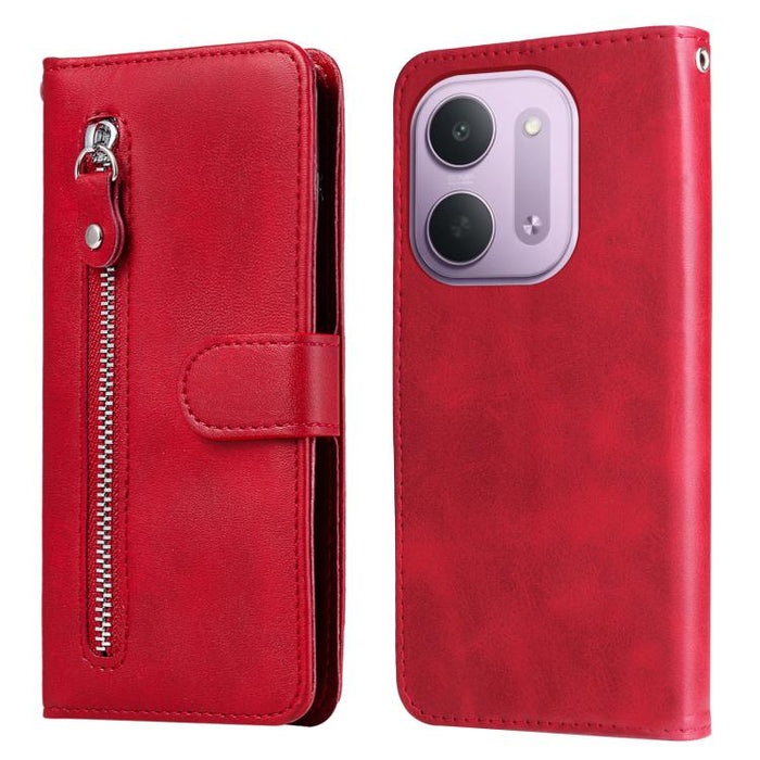Funda para teléfono de cuero con cremallera y textura de becerro a la moda, For Redmi 15a 5G, For Redmi Turbo 5 Max 5G / Poco X8 Pro Max 5G, For Redmi Turbo 5 5G / Poco X8 Pro 5G, For Redmi Note 15 Pro+ 5G 163.3mm / Poco M8 Pro 5G                      ...