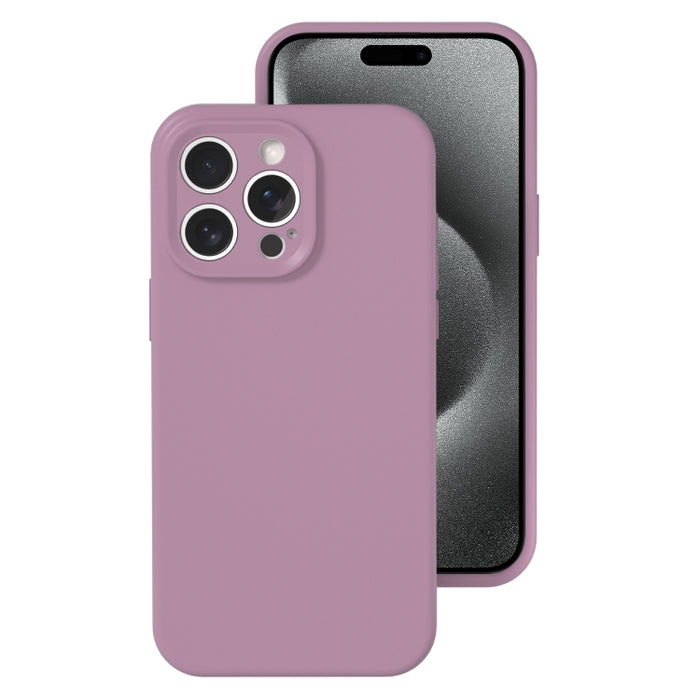 Caja líquida del teléfono de la cobertura total del color de la jalea del silicón del agujero exacto, For iPhone 16, For iPhone 15 Pro Max, For iPhone 15 Pro